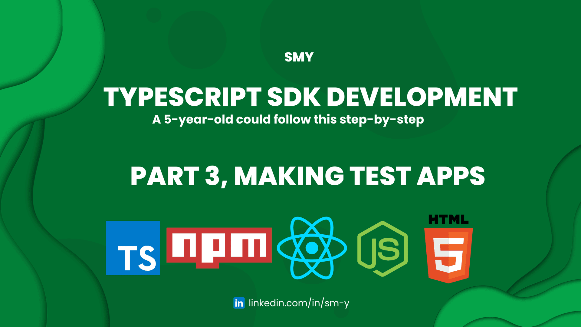 Make Test Apps for React, Common JS Node, ESM Node, and Browser